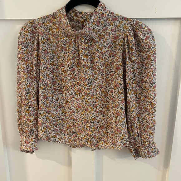 Rolla's Stephanie Coast Floral cropped Blouse - Picture 5 of 5
